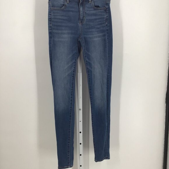 AMERICAN EAGLE, Woman's, Stretch & Skinny, Blue Jeans, Size 4 Long - Picture 1 of 3